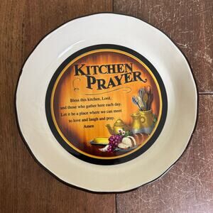 Abbey Press Kitchen Prayer Decorative Oven Safe 10.5 inch‎ Pie Dish